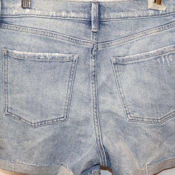 NWT Cosmic Blue Love Shorts 5 Pocket Design Distressed Waist Pockets Riptide - Picture 9 of 16